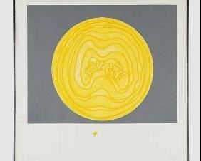 Large 1968 Post Expressionist Pencil Signed and Numbered Print Framed