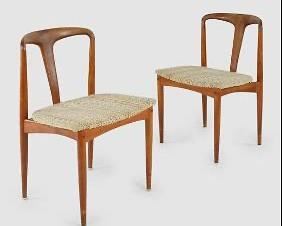 Two Johannes Andersen for Uldum Juliane Danish Modern MCM Chairs