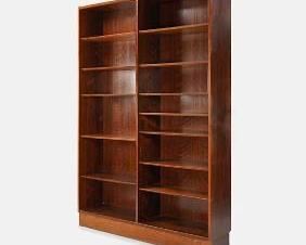 Poul Hundevad Danish Modern Huge Rosewood Double Bookcase