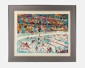 Neimann, LeRoy SLAP SHOT 1974 Rangers vs Chicago AP Edition Serigraph Print