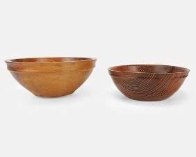 K. C. Cromwell Gum Bench Made Turned Wood and Locust Wood Bowls