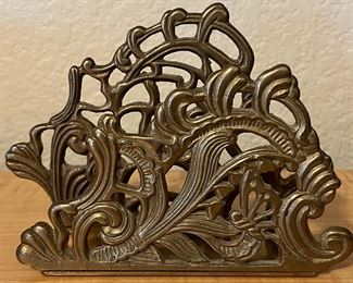 Vintage Brass Letter Holder