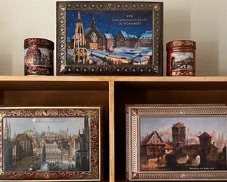 Vintage Lebkuchen Otto Schmidt Cookie Tin 