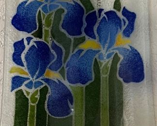 Small Glass Art Plate