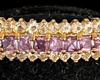 Costume Jewelry Cuff Bracelet w Matching Earrings, Necklace and Ring