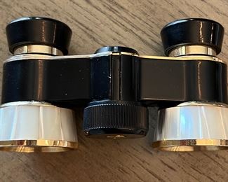 3X Coated Mother of Pearl Opera Glasses