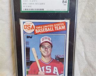 Mark McGwire 1985 Topps USA olympic Card