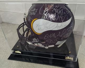 Minnesota Vikings Team Signed Helmet