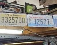 #124 • 13 License Plates, Various States and Countries