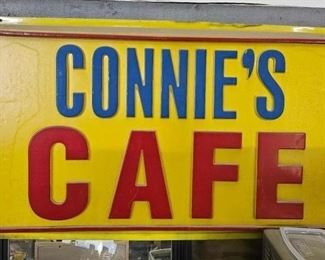 #140 • "Connie's Cafe" Plastic Sign