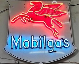 #150 • Mobilgas Neon Shield Sign