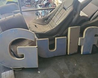 #160 • Large Plastic Gulf Gas Station Letters