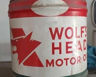 #174 • 5 Gal Wolf's Head Motor Oil Can