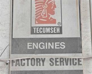 #224 • Single Sided Painted Tecumseh Sign