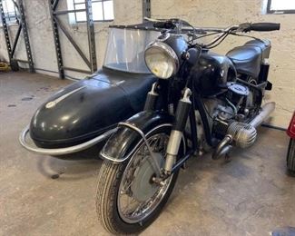 #390 • 1965 BMW R50 Motorcycle with Scarce Steib 2 Person Side Car
