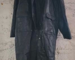 #408 • Northern Limits Leather Trench Coat