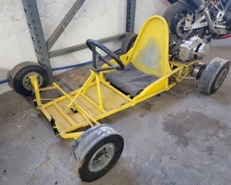 #566 • Vintage 1960 Racing Go Cart McCulloch