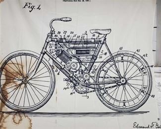 #616 • Large Motorcycle Diagram Poster