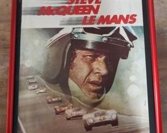 #624 • Original Steve Mcqueen "Le Mans" Poster - Professionally Framed