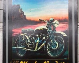 #638 • Vincent Motorcycle Canvas Print "The Black Shadow"
