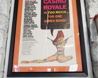 #704 • Original James Bond 007 Casino Royale Poster - Pro Mounted