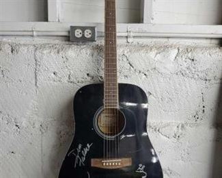 #723 • Aria Acoustic Guitar With The Eagles Band Members Signatures