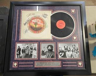 #724 • Framed New Riders of the Purple Sage Signed Vinyl Record Album with COA
