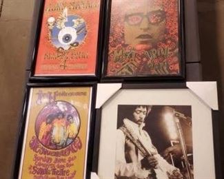 #730 • Vintage Jimi Hendrix and Janis Joplin Posters