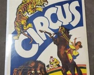 #736 • Original Hoxie Bros Big 3 Ring Circus Poster