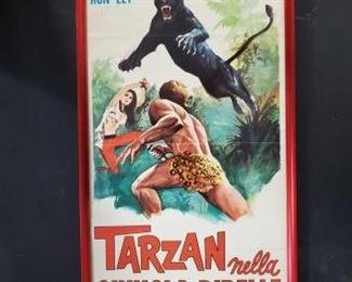 #742 • Vintage Tarzan Movie Poster - Pro - Mounted