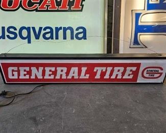 #810 • Double Sided Light Up General Tire Sign