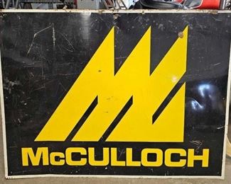 #872 • Original Single Sided Painted McCulloch Sign