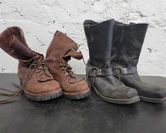 #1010 • 2 Pairs of Motorcycle Boots