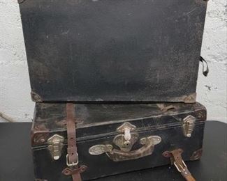 #1096 • 2 Vintage Suitcases