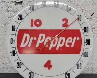 #1110 • Vintage Original Dr Pepper Bottle Cap Thermometer