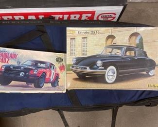 #1204 • Japanese Model Cars Fujimi Datsun Fairlady 240Z and Sealed Heller Citroen DS19