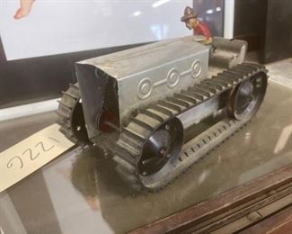 #1226 • 1930’s Tin Tractor with Driver Toy