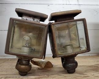 #2028 • Two Vintage Light Fixtures