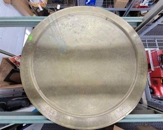 #2200 • Brass Tray Table with Stand