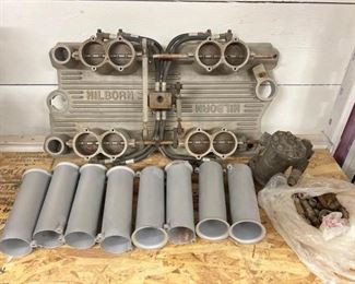 #2296 • Vintage Hilborn Injection Set Up for Small Block Chevy