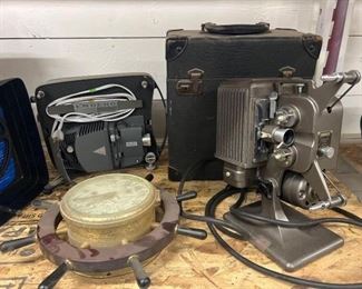 #2306 • Kodascope Eight Model 70 Projector, Emdeko Projector and Clock