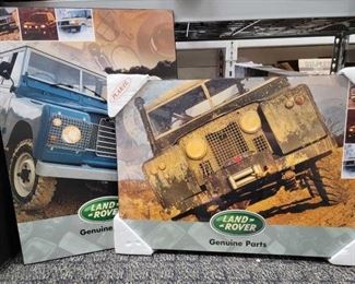 #2408 • 2 Land Rover Genuine Parts Signs