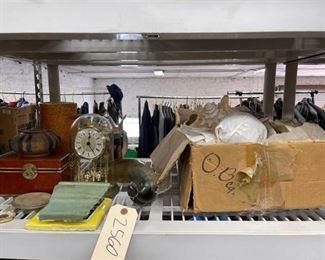 #2560 • Sea shells, Decorative cups and clock, jewelry box and more please view pictures