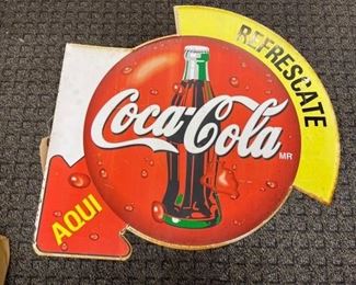 #2578 • Coca Cola two sided sign