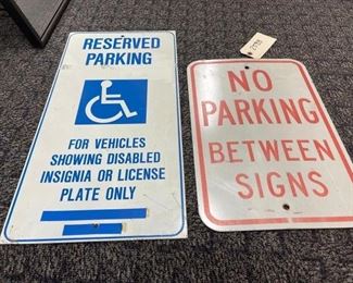 #2588 • Two Parking Signs