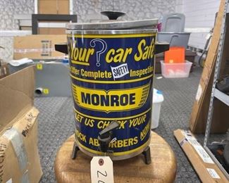 #2608 • West Bend Coffee Maker With Monroe Advertising