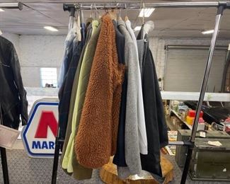#2826 • Rack of Sweaters and Jackets, Rack included