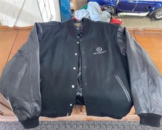 #2834 • Mercedes Benz Letterman Jacket size Large