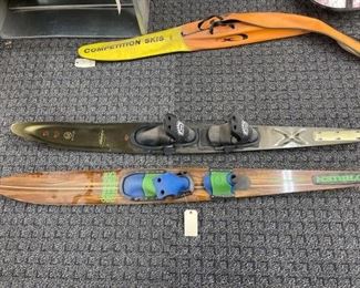 #3026 • 2 Competition Slalom Skis: O’Brien G2 Weapon and Wood O'Brien Comp International