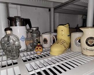 #3608 • Decanters, Coffee Mugs, Pitcher and More